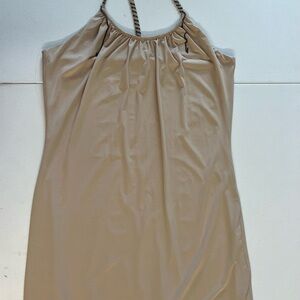 Boston Proper Tan Dress